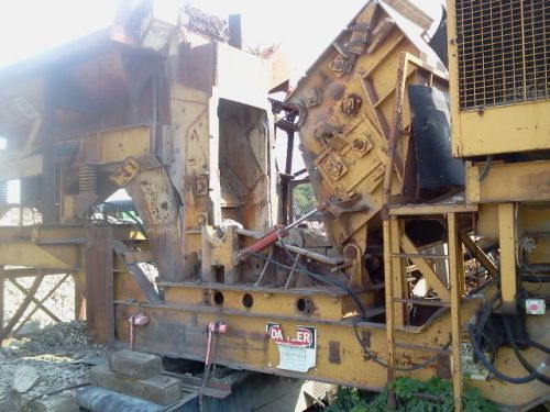 Impact crusher with cat diesel and vgf, vibrating grizzly feeder for sale