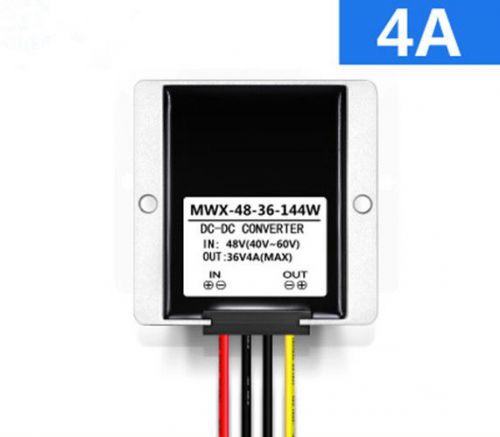 New waterproof dc (48v to 36v) (4a)(144w)(step down) power converter regulator for sale
