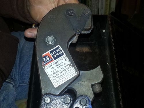 Thomas &amp; betts t&amp;b tbm6s manual crimper tool w/11 dies for sale
