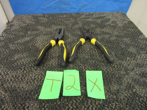 2 KLEIN TOOLS JOURNEYMAN NEEDLE NOSE PLIERS J203-8 ELECTRICAL CUTTER HEAVY USED