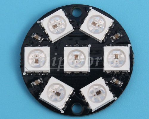 1pcs WS2812 7-Bit 5050 RGB LED Round LED Board for Arduino New