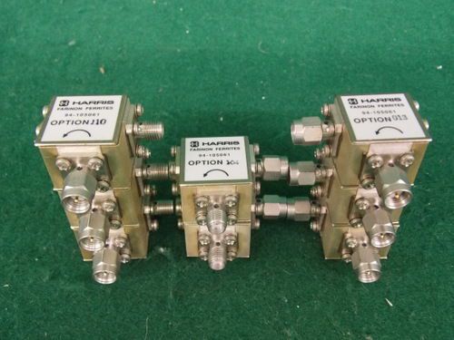 Harris Farinon Ferrites 94-105061 10.5 Ghz Coaxial Isolators SMA ASSORTED LOT #