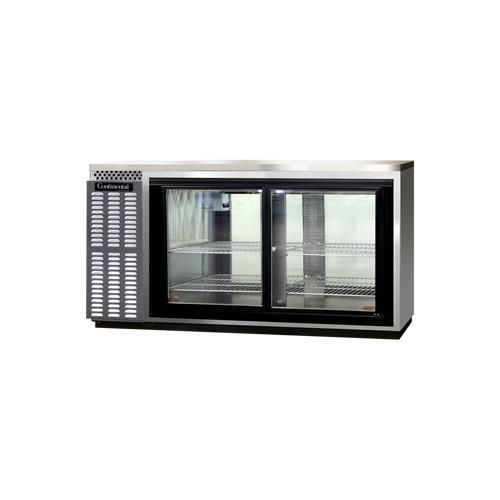 Continental Refrigerator BBUC69S-SS-SGD-PT Back Bar Cabinet, Refrigerated