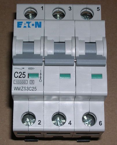 Eaton, 25a, 3-pole circuit breaker, wmzs3c25 for sale