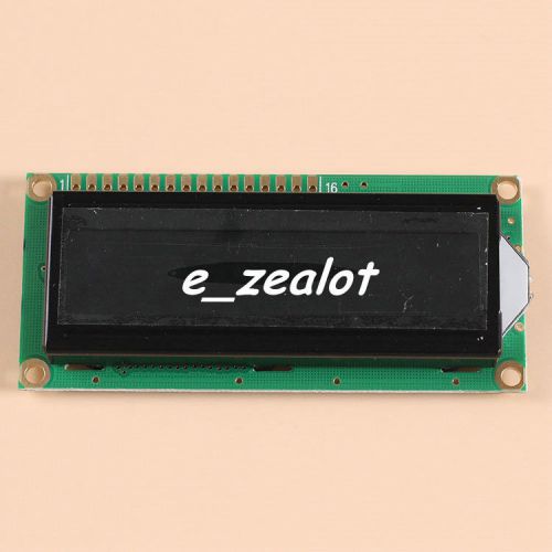 Lcd1602a 16x2 white character dot matrix lcd display module black background for sale