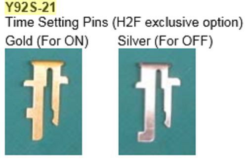 Omron Y92S-21 Time Setting Pins for H2F (set of Gold for ON &amp; Silver for OFF)