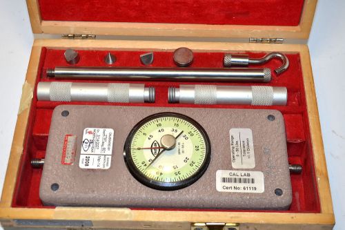 Nice chatillon dpph-50 force gage kit 0-50lbs with accessories wl611 dynamometer for sale