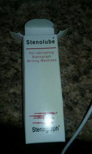 STENOLUBE STENOGRAPH FOR LUBRICATING STENOGRAPH WRITING MACHINES.