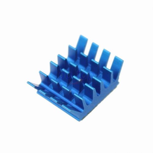 8pcs blue small aluminum heat sink for pi xbox360 ps computer vga ic chip cooler for sale