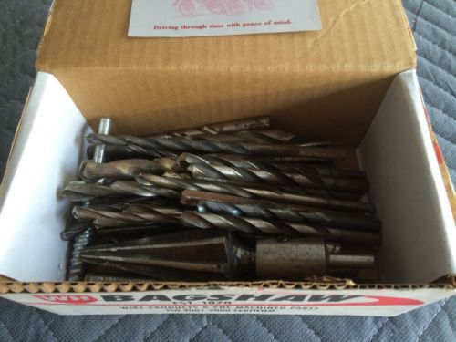 LOT OF MACHINIST DRILL BITS AND TAPS&gt;LOOK!