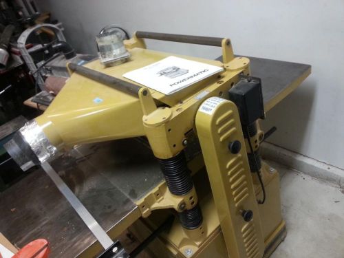 EXCELLENT CONDITION POWERMATIC 209 PLANER 5HP 20&#034;