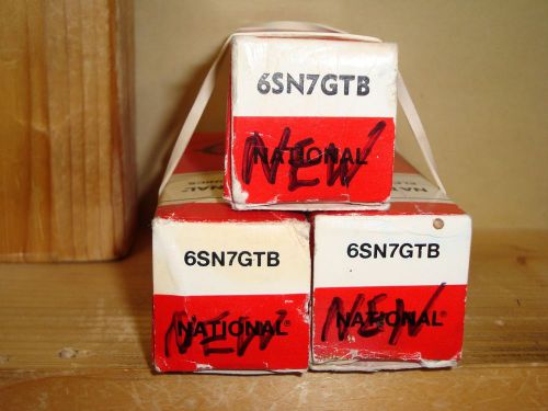 THREE NOS/NIB NATIONAL 6SN7GTB AUDIO DUOTRIODES-EXCELLENT TUBES