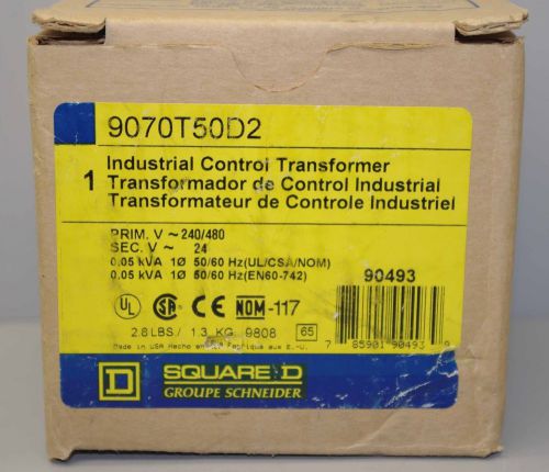 Square D Industrial Control Transformer 9070T50D2 ++ NEW ++