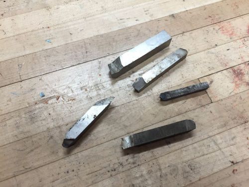 5x HSS and Soldered Carbide Lathe Tool Bits, various sizes FREE SHIPPING
