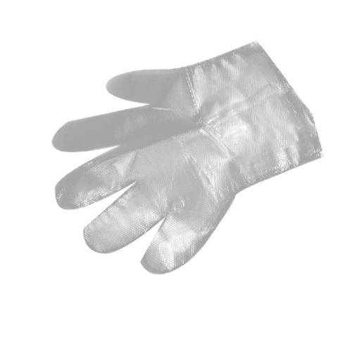 25 Pairs Food Service Clear Plastic Disposable Gloves