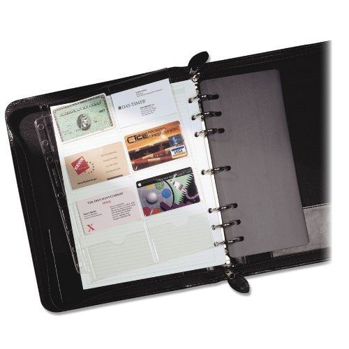 Day-Timer Business Card Holders for Looseleaf Planners, 8.5 x 11 Inches, 5 per