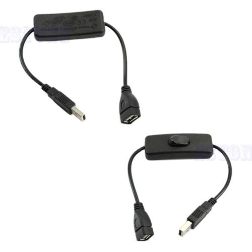 Usb cable with switch power control for raspberry pi arduino usb on off toggle for sale