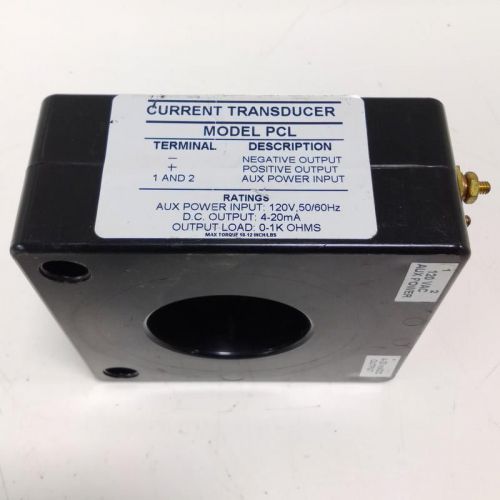 INSTRUMENT TRANSFORMERS CURRENT TRANSDUCER MODEL PCL