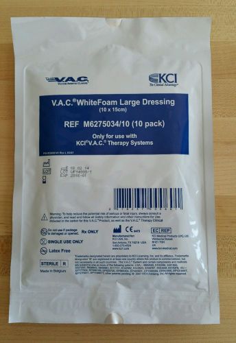 V.A.C. WhiteFoam Dressing Large. M6275034/10. New. For KCI therapy systems.