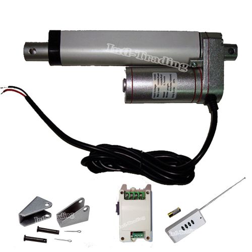 Set of 100mm 4&#034; stroke 330lbs 12v linear actuators &amp;brackets&amp;wireless controller for sale