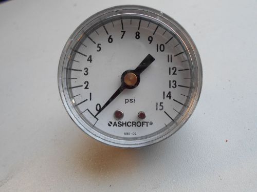 Pressure gauge 0-15 psi 2&#034; dial 1/4&#034; npt back mount 0-15psi for sale