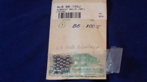 (Set of 25) Jacobs Albrecht Ball Bearings BB-100J Drill Chuck Repair - Expedited