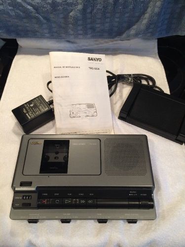 Sanyo Memo Scriber TRC-8030 W/Instructions, Power Cord And FS-53 Pedal. Exc.!