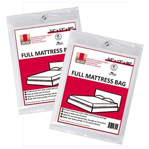 Full Size Mattress Cover 54&#034; x 12&#034; x 90&#034; Moving Supplies Pack of 2