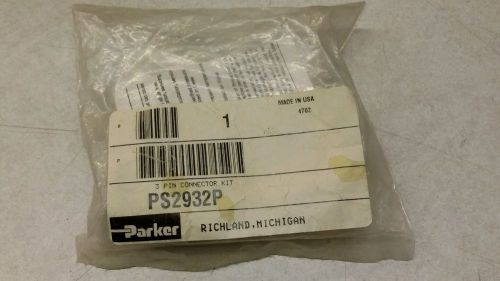 Parker PS2932P 3Pin Connector Kit NEW (LOC1130)