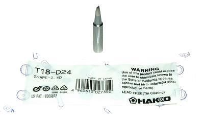 T18-d24 hakko soldering tip 2.4 chisel 936-12 fx888-23by repl 900m-t-2.4d [pz3] for sale