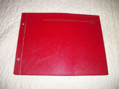 Vintage The Ideal System 3221 Bookkeeping &amp; Tax Records Restaurant &amp; Cafe Income