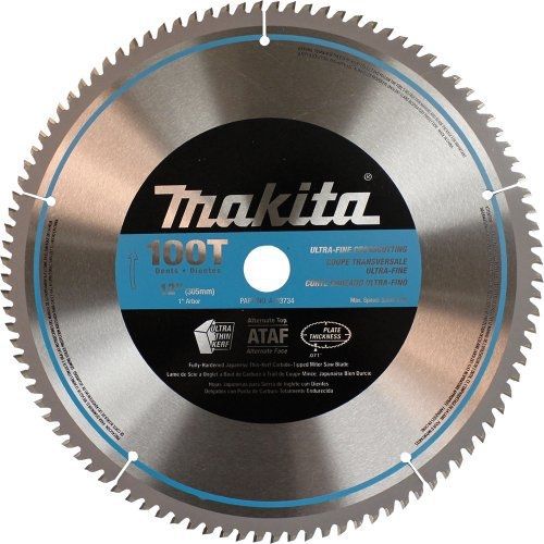 Makita a-93734 12-inch 100 tooth micro polished mitersaw blade for sale