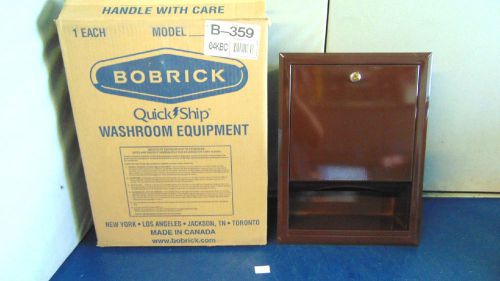 Bobrick Washroom Equipment Paper Towel Dispenser B-359 &#034;NEW IN BOX&#034; S1332
