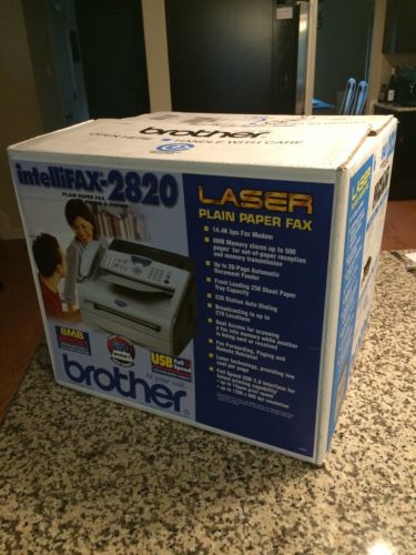 Brother Intellifax 2820 Laser Fax Machine and Copier New In Box