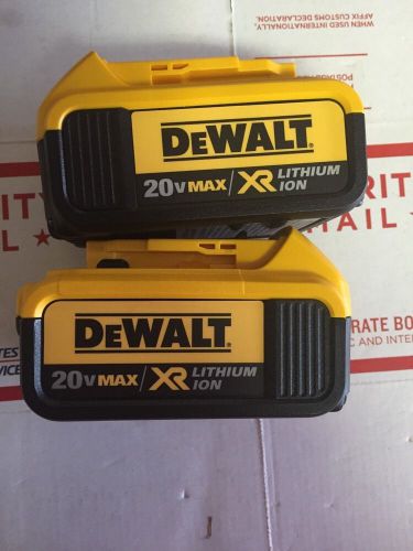 2 Pcs 20v Max  Dewalt Battery&#039;s 2015 DCB204 4.0Ah