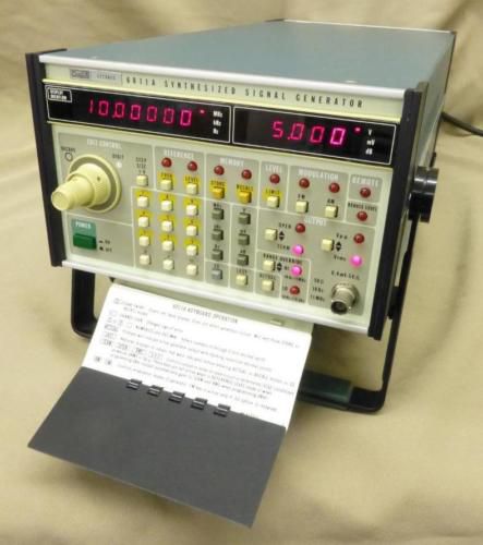 Fluke 6011a 10hz-11mhz sine synthesizer signal generator for sale