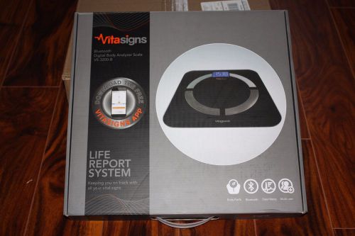 VitaSigns Bluetooth Digital Body Analyzer Scale  VS-3200-B , Gloss Black