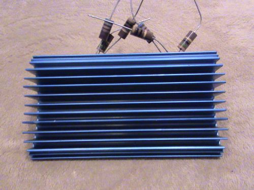 Vinatage Amplifier Aluminium Heatsink w/ 2 gm delco 2N1535 OUTPUT TRANSISTORS