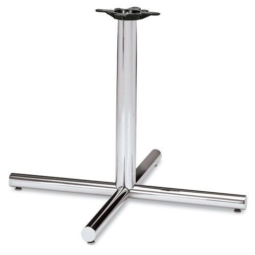 Single column steel base, 36w x 36d x 27-7/8h, chrome for sale