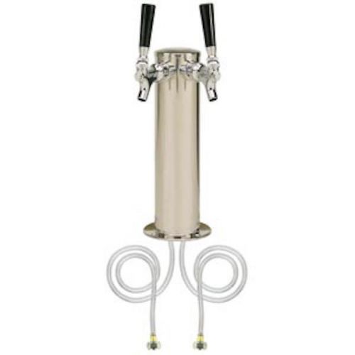 Micro matic 3&#034; column 2 faucets tower stainless steel air cooled draft beer for sale