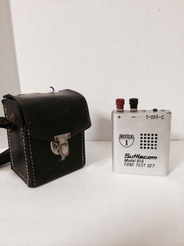 Suttle Com Model 81A Tone Test Set Vintage Turns On &amp; Speaker Works!