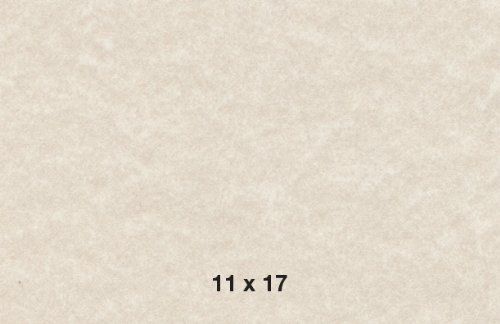 Natural Cream Stationery Parchment Paper, 60 text 11 x 17 Inches, 50 Sheets