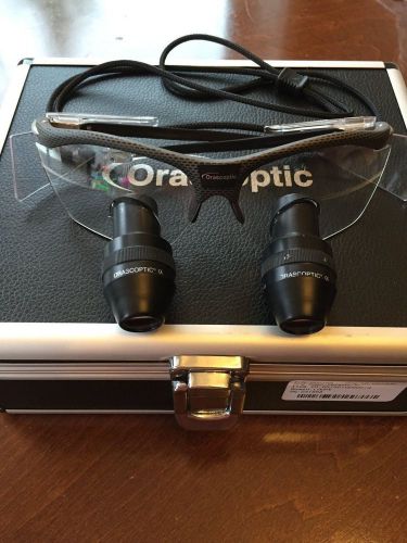 Orascoptic Dental Medical Loupes Hi-Res 3.3x Rudy Project Frames, Shileds, Case