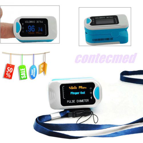 New 2015 finger tip pulse oximeter oled display blood oxygen saturation cms50n for sale