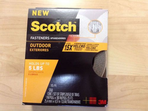Scotch Outdoor Fasteners, Clear, 1 in x 15 ft