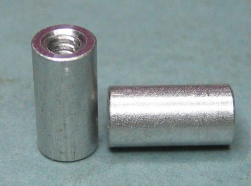 20 - pieces aluminum spacer standoff 3/8&#034;-long 3/16&#034;-o.d. 4-40 threads for sale