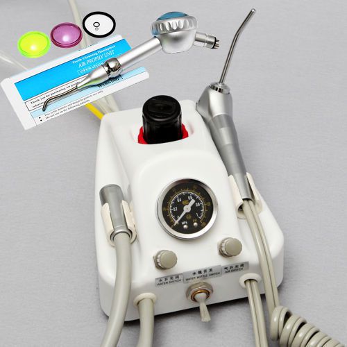 Dental Air Turbine Unit work With air compressor + air polisher handpiece