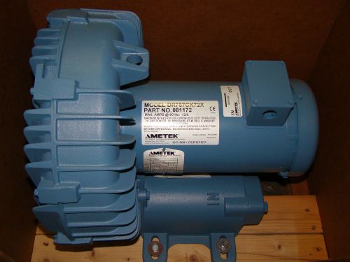 Ametek dr757ck72x p#081172 blower, regenerative, 3hp 230/460-3-50/60 for sale