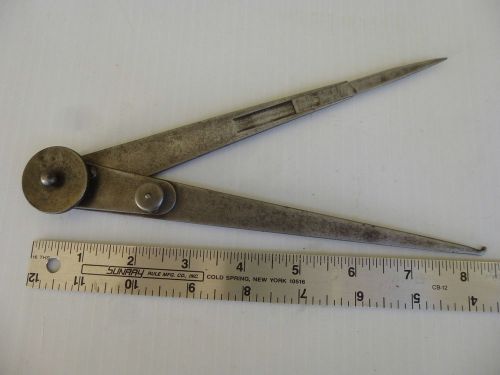 Vintage Hermaphrodite calipers 8 3/4&#034; lg with adjustable leg USA