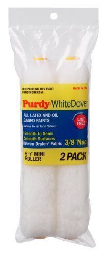 Purdy 716341402907 white dove 6-1/2-inch paint roller cover with 3/8-inch nap  2 for sale